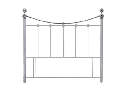 CAM-Metal-Headboard-White