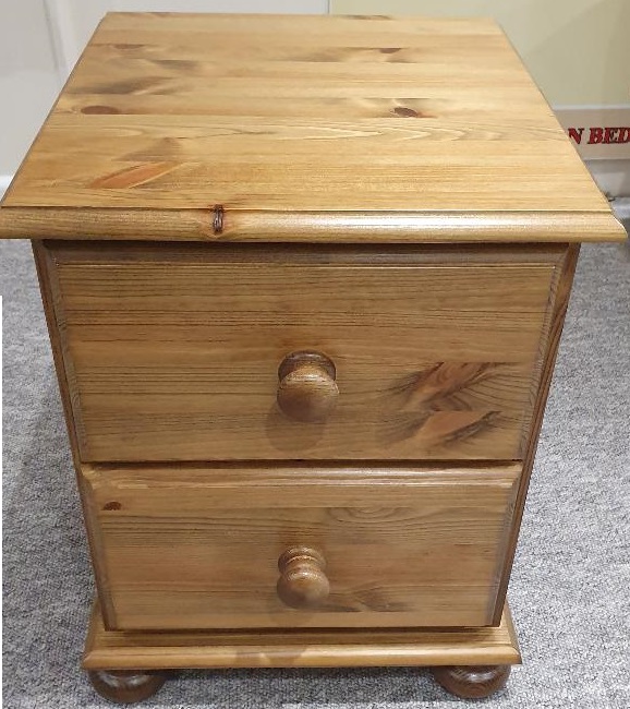 2 Drawer Bedside Cabinet