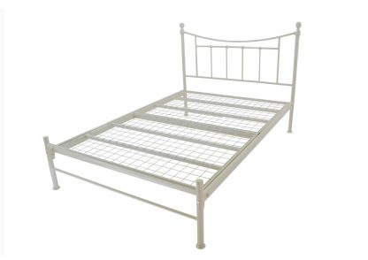 Bristol Metal Bed Frame in Ivory