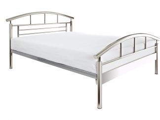 Jupiter Nickel Bed Frame in chrome