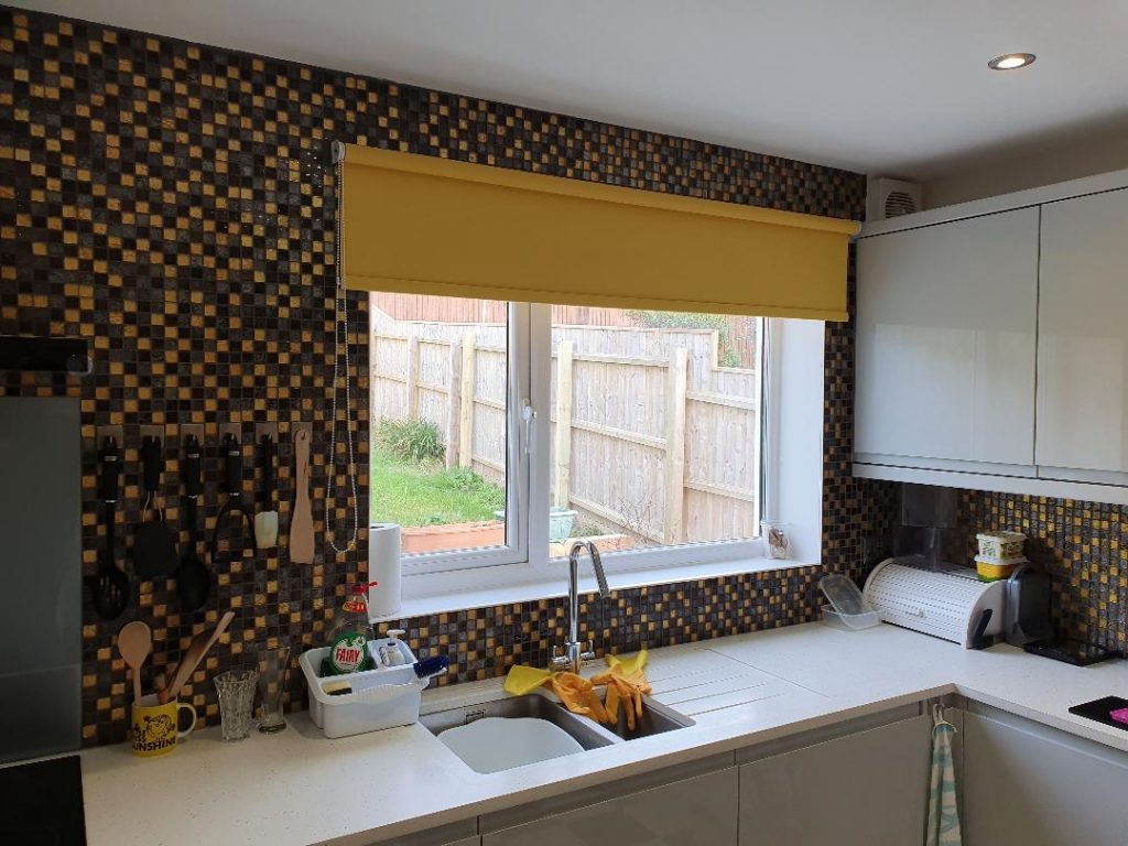 Yellow Roller Blind