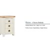 Maine 3 Door Oak Bedside Cabinet Specifications