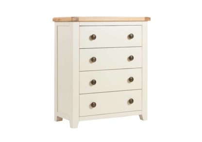 Maine 4 Drawer Oak Tall Chest