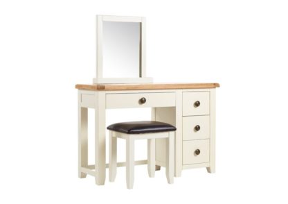 Maine Oak Dresser, Mirror and Stool