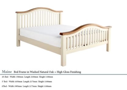 Maine High End Oak Wooden Bed Specifications