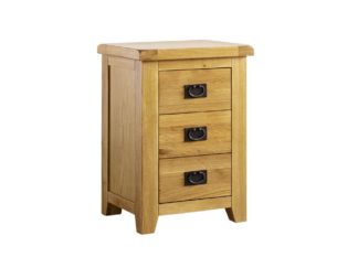 Minnesota 3 Drawer Oak Bedside Cabinet