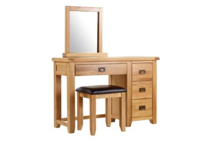 Minnesota Oak Dresser, Mirror and Stool