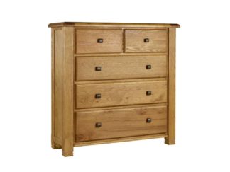 Vermont 5 Drawer Oak Chest